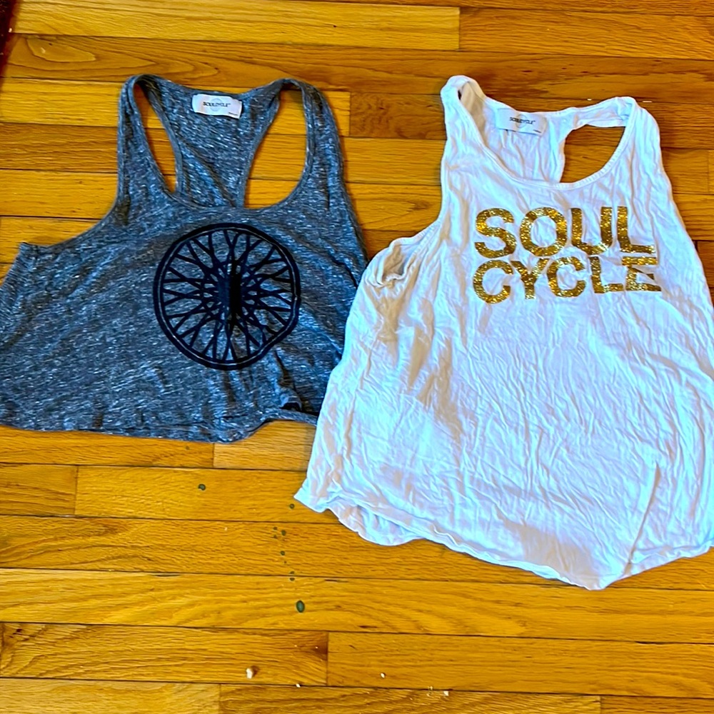 Soul cycle size M 2 pack racerback tank tops